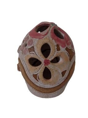 Vintage Judy Brater Pottery Tea Light Candle Holder Ceramic Signed